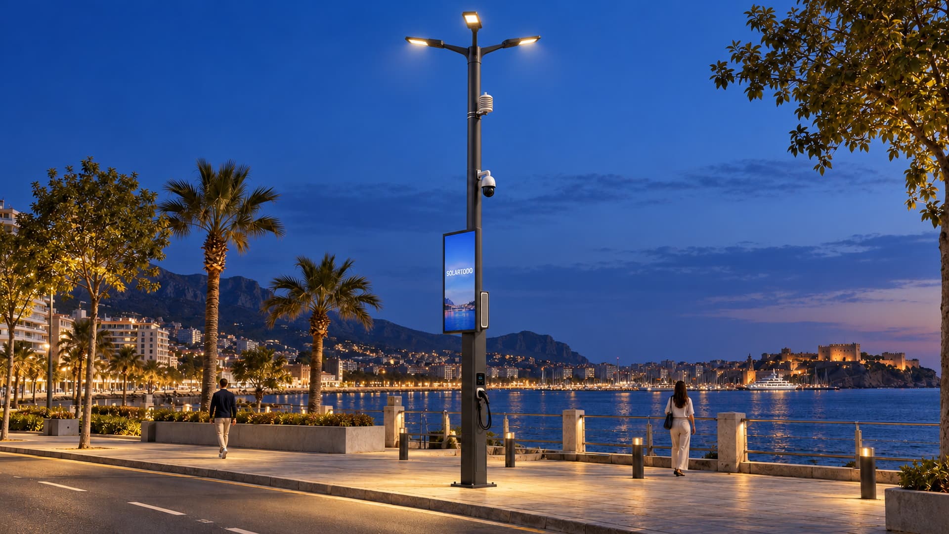 12 m Tempered Branch Municipal Smart Pole